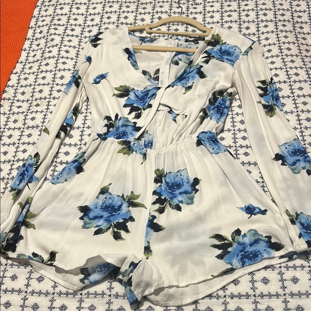 Floral Long Sleeve Romper